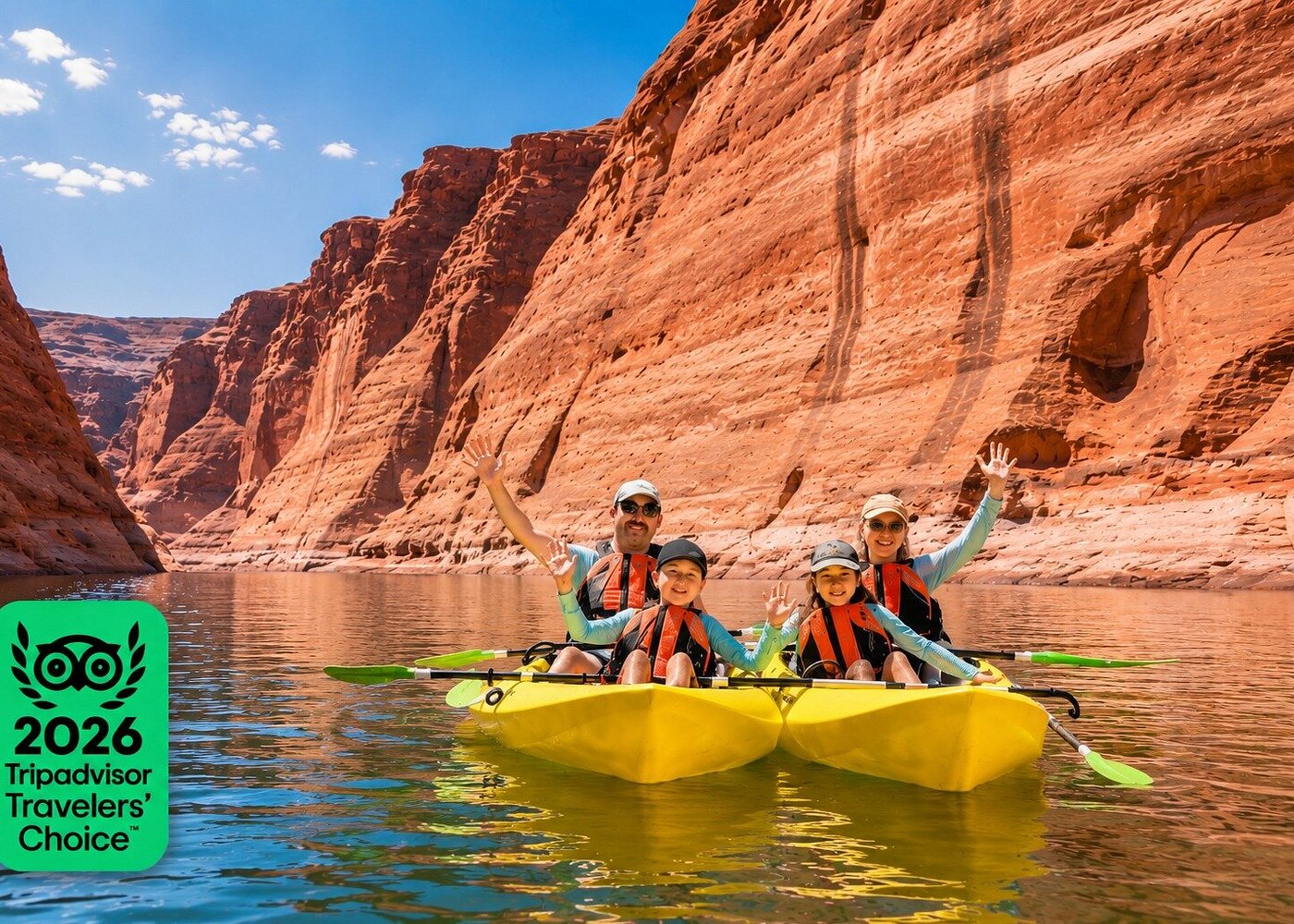 Lake Powell Kayak and Water Antelope Canyon Hike Guided Tour